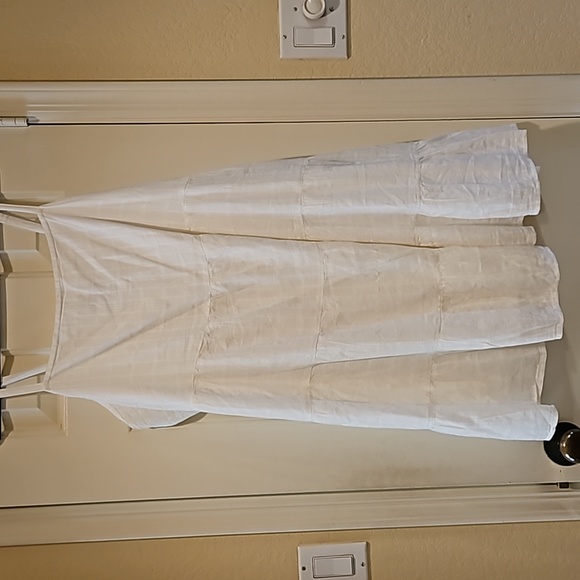 OLD Navy White Gauze tank style tiered sun dress Size XXL - Picture 2 of 6